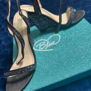 Betsy Johnson wedges “Blue”